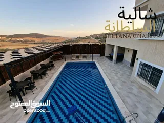  3 شاليه ومزرعة السلطانه جرش