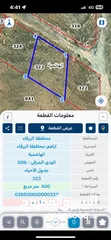  1 ارض للبيع في الهاشميه مساحة 400 متر قوشان مستقل في الفيحاء مقابل محطة الخربة السمراء بسعر 5500 دينار