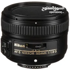  1 عدسة نيكون 50 mm بسعر 150 الف