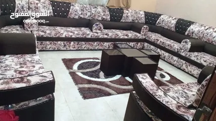  3 ا غرفه كنب مستعمل بحال جديد