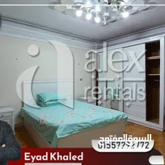  5 شقة للايجار مفروش 200 م كفر عبده