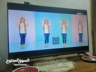  3 شاشة سمارت اندرويد نوع aiwa ياباني 43 بوصة صوت ستيريو وصورة فل فل