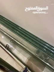  2 دربزين بلكونة خارجي سيكوريت (زجاج)
