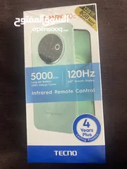  1 تكنو سبارك 128g لون اسود جديد مش مفتوح كفاله 13 شهر
