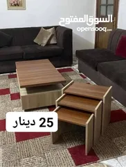  6 طاوله وسط مع سيرفيس