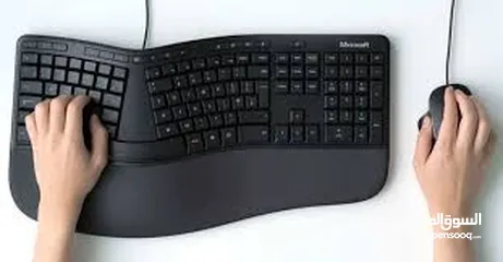  6 Keyboard MICROSOFT ERGONOMIC DESKTOP كيبورد مايكروسوفت  ايركونومك  