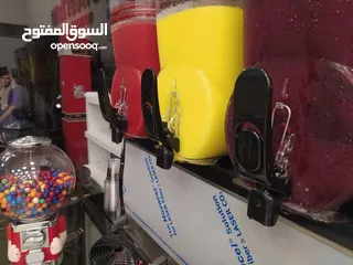  5 ماكينة سلش وعصير GBG ايطالي 3 عيون سعة الحوض 10لتر