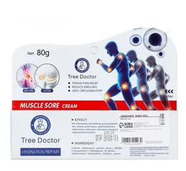  2 كريم Tree Doctor لآلام العضلات – 80غ تخفيف آلام العضلات والمفاصل بسرعة.تقليل الالتهابات والتورم