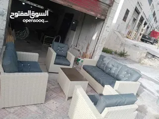  13 طقم رتان عرض خاص خمس مقاعد مع طاوله وسط فقط 115