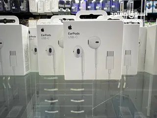  3 سماعات ايفون 15 الاصلية headset Apple Original Type-c