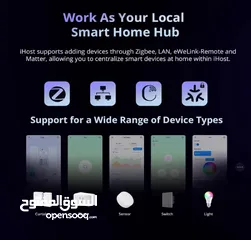  3 سونوف جهاز SONOFF ihost المنزل الذكي محور AIBridge  4GB زيجبي بوابة خادم محلي SONOFF Smart Hub