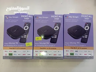  1 رسيفرات اندرويد عدد 3 نوع مورتال بسعر 320 شيكل