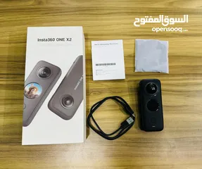 1 Insta360 ONE X2 360 degree action camera  5.7K Dual-Lens 360 Auto-Stitched Capture