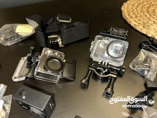  8 Action Camera 4k For bike  With 3 battery  and a accessories