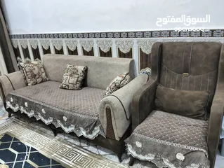  6 طخم قنفات تركي مستعمل بحاله جيده 10 نفرات...