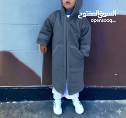  3 فروة شتوية للأطفال بقبعة مدمجة  دفء مثالي وأناقة تناسب كل الأوقات  معطف عملي بتصميم أنيق يوفر الدفئ