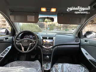  6 هونداي اكسنت 2015 . فل اوتوماتيك . يد ثانيه . اصل برايفيت كوري . ترخيص + تأمين . سياره بحال الشركه