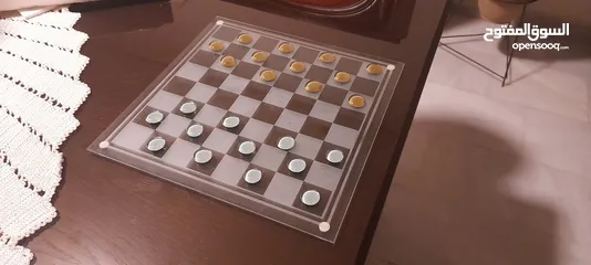  8 Glass Chess & Checkers  شطرنج و تشيكرز زجاجي