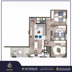  5 شقة قيد التشطيب للبيع في #الريحان مع امكانية بيعها عظم  عقار رقم : B1624