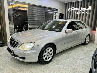  2 مرسيدس غواصة موديل 2004 s350 L فحص كامل قاطعة مسافة 112 الف كيلو فقط  بحالة الوكالة  كاش او اقساط