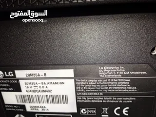 23 شاشة كمبيوترLG20انش مونيتورLEDمع نحولها الأصلي مدخلVGAبحاله ممتازه عالفحص شغاله100%