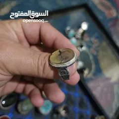  24 مجموعه من افضل الخواتم الفضه مع افخر العقيق اليماني