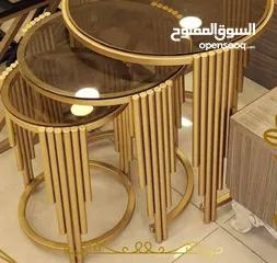  2 طاولات وسط وجانبية