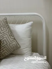  4 Bed & mattress, white, 180x200 cm