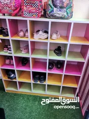  1 خزانة أحذية خشب للاطفال 25 خانة