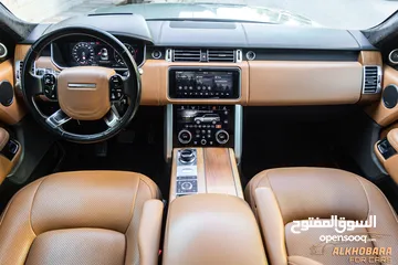  25 Range Rover Vogue 2019 Autobiography Black package   السيارة وارد الماني و بحالة ممتازة جدا