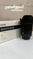  4 عدسة سيجما 35mm/f1.4 لكاميرا سوني