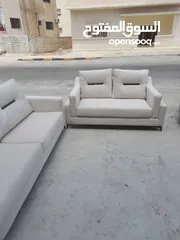 4 طقم كورنر فاخر جديد لغرفة جلوس او غرفة ضيوف حرف L مع ثنائية