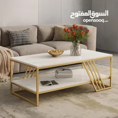  2 طاولة قهوة عصرية بتصميم فاخر  تجمع بين الأناقة والعملية لتضيف لمسة جمالية راقية لغرفة المعيشة.