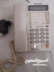  1 تلفون ارضي  باناسونيك  بشتغل مع خط الفايبر