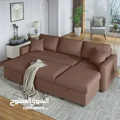  9 Brand new L shape sofa cum bed with storage for sale