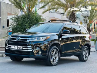  1 تويوتا هايلاندر هايبرد 2017   محرك 3500 cc  صنف ليمتد  6 مقاعد  اعلى صنف