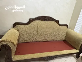  10 ‏طقم كنب خشب زان سبع مقاعد