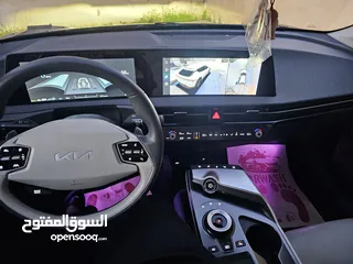  21 كيا ev6 كهرباء 2023   وارد اميركي ممشى قليل     جميع الاضافات اعلى صنف عدا الفتحة  موديل 2023