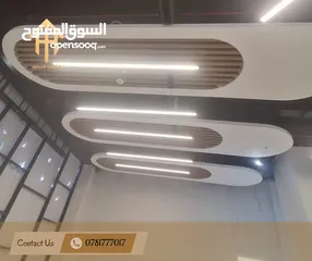 2 ديكورات و جبسمبورد  كافة اعمال ال جبس بورد والاسقف المعلقة و بديل الخشب و بديل الرخام