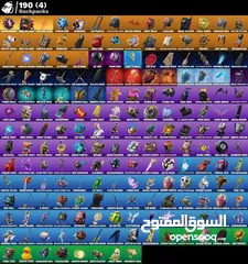  2 حساب فورت نايت سيزون 2 وملغم سكنات وفيه ترافس سكوت مجانا بس بشروط .