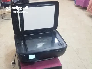  6 طابعات hp ملونة ويرلس مع سكانر وحبر جديد اصلي