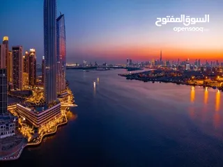  6 شقه جراند فندقيه 3 غرف للبيع قلب ميناء خور إطلالة على برج خليفة وداون تاون تقسيط Dubai Creek Harbour