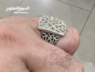  1 خاتم فضه الماس