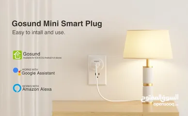  7 Smart Plug, Gosund Wi-Fi Compatible with Amazon Alexa Google Home قابس ذكي ، Gosund Wi-Fi متوافق مع