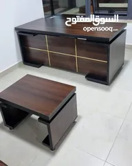  26 مكتب مدير قياس 180سم +جانبية +طاولة هديه مع كل مكتب لامينيت  اثاث مكتبي
