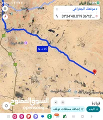  4 للبيع قطعه ارض 83 دونم شارع 30 م معبد الرجيله جنوب عمان