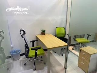  10 مكاتب مؤثثه للايجار