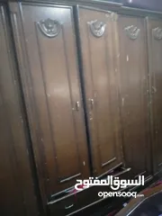  4 غرفة نوم خشب لاتيه ثقيل مافيها تكسير بحاجه الى صيانه مع. فرشة زمبرك