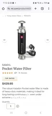  3 katadyn pocket water filter