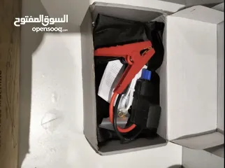  7 مكثف طاقة ( Jump starter ) لشحن بطارية السيارة بالإضافة إلى القدرة على نفخ العجال